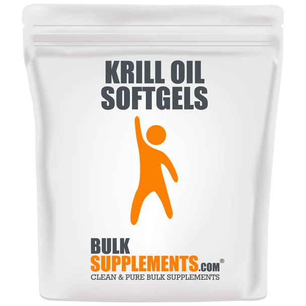 Bulksupplements.com Krill Oil Softgels - Fish Oil Supplement - Joint Supplement - Omega 3 Supplement - Fish Oil Pills (500 mg) (100 Count)