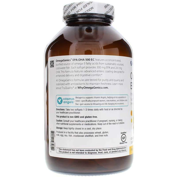 OmegaGenics EPA DHA 500 Enteric Coated 240 Softgels