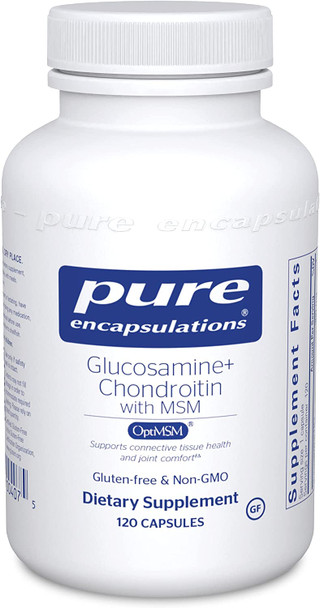 Pure Encapsulations Glucosamine Chondroitin with MSM | Supplement to Support Cartilage, Connective Tissue, and Joint Health* | 120 Capsules