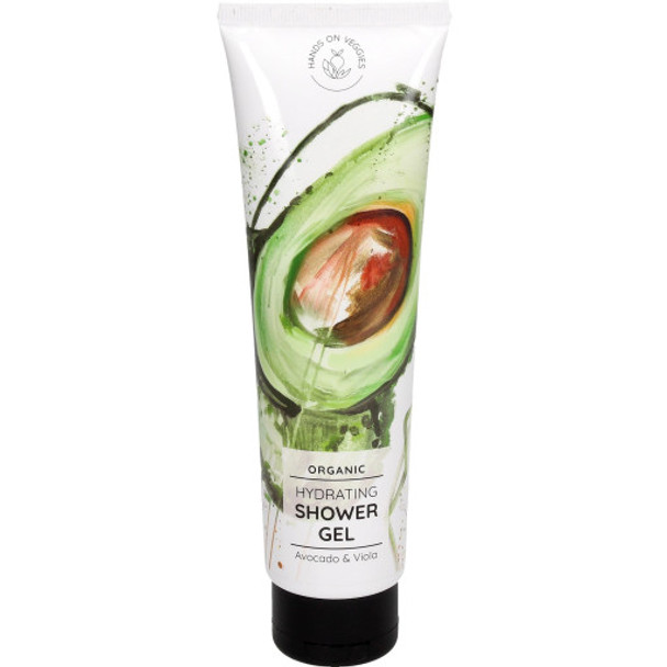 Hands on Veggies Organic Hydrating Shower Gel Organic shower gel enriched with avocado oil & viola extracts