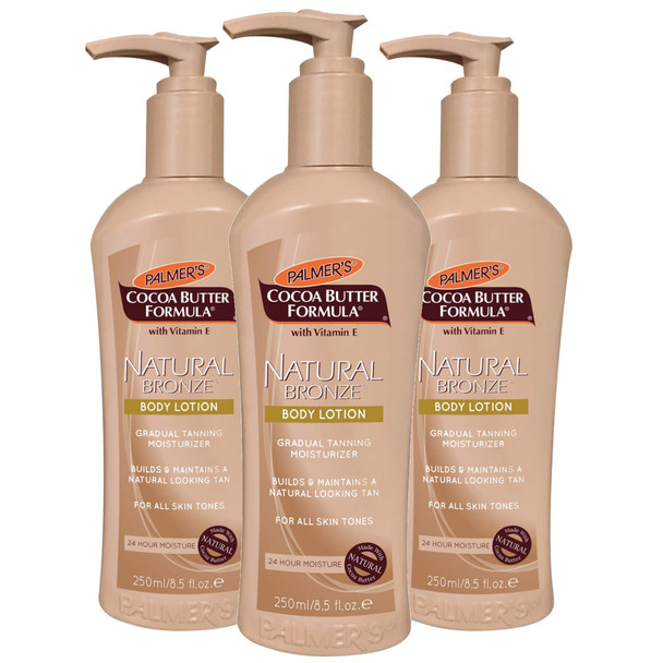 Palmer's Cocoa Butter Formula Natural Bronze Body Lotion, 8.5 Ounces (Pack of 3)