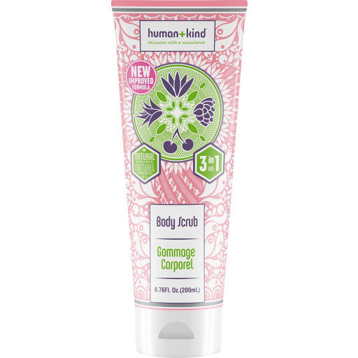 Human + Kind Body Scrub 3in1 Smoothing exfoliating effect