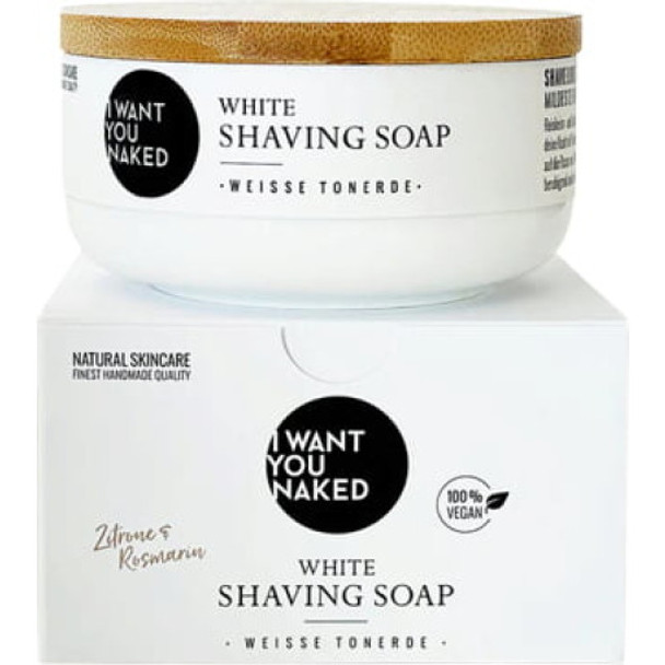 I WANT YOU NAKED For Heroes White Shaving Soap Mild & gentle skincare