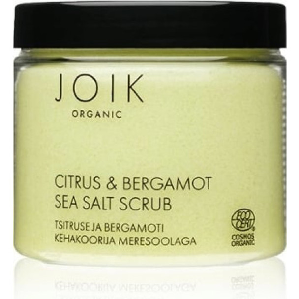JOIK Organic Citrus & Bergamot Sea Salt Scrub Deep-cleanser for a silky-soft skin feel