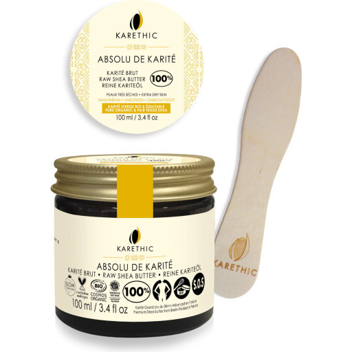 KARETHIC Pure Organic Shea Butter, Scent Free Intensively nourishing SOS care for the whole body
