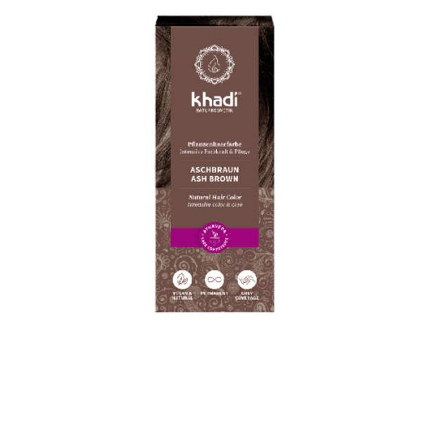 Khadi® Herbal Hair Colour Ash Brown Natural dye that cares for your hair!