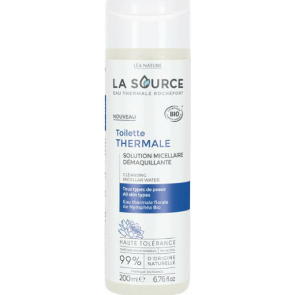 La Source Eau Thermale Rochefort Toilette THERMALE Cleansing Micellar Water Mild cleansing water with hydrating organic water lily