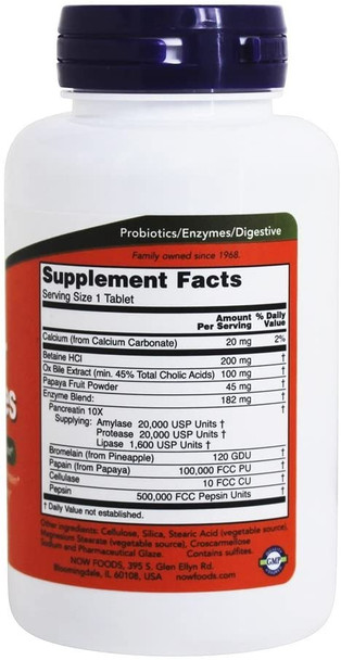 Now Foods Super Enzymes, 90 Tabs