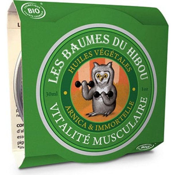 LES BAUMES DU HIBOU "Vitalite Musculaire" Muscle Vitality Balm Revitalises tired muscles