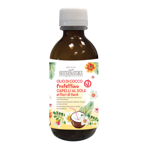 MaterNatura Sunshine Hair Protective Coconut Oil with Tiare Flowers Fragrant & versatile hair care product