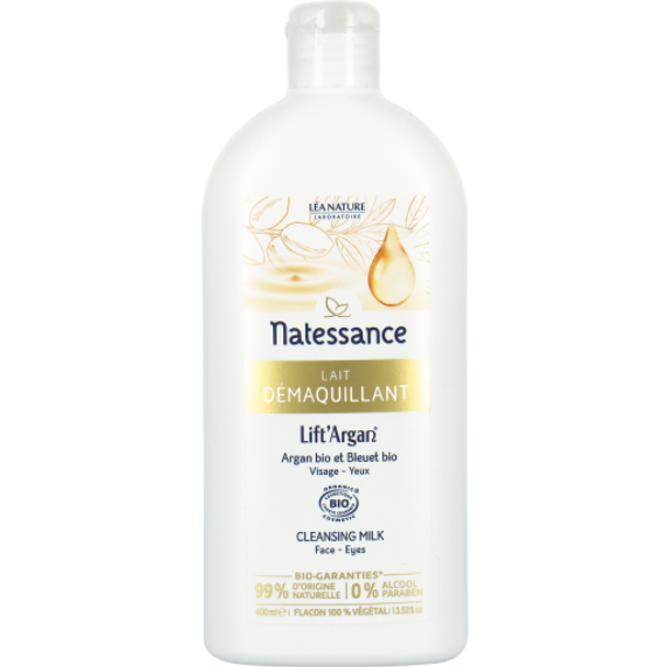 Natessance Lift'Argan Cleansing Milk Gentle make-up remover for the face & eyes