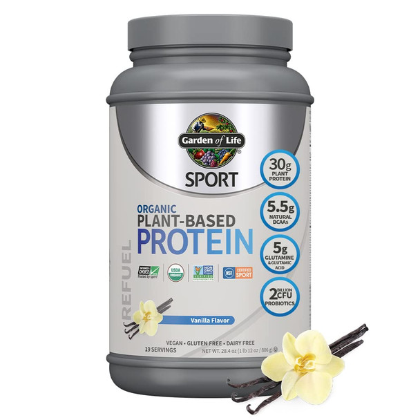 Garden of Life Organic Vegan Sport Protein Powder 19 Servings