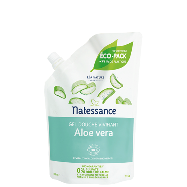 Natessance Aloe Vera Shower Gel Gentle, refreshing & fragrant cleanser for the whole family