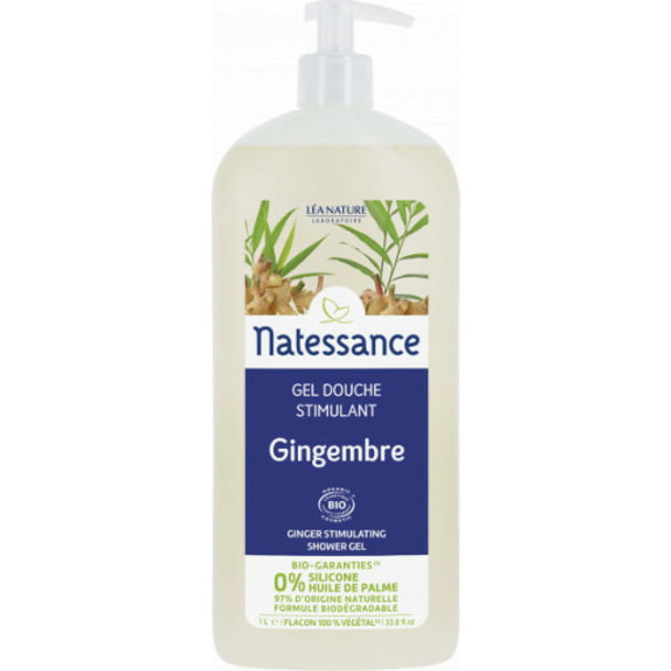 Natessance Ginger Shower Gel Revitalising cleanser for daily use