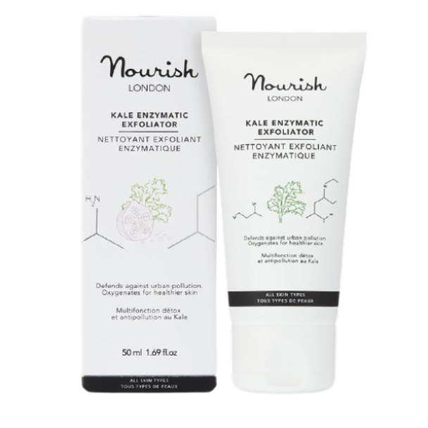 Nourish London Kale Enzymatic Exfoliator Phyto-active facial cleanser with peeling effect