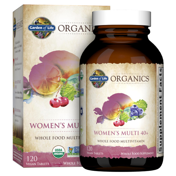 Garden of Life mykind Organics Vitamins for Women Multi 40+ 120 Tablets