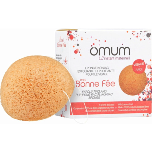 omum Ma Bonne Fee Exfoliating & Purifying Facial Konjac Sponge Clarifies, cleanses & promotes radiance