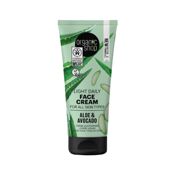 Organic Shop Aloe & Avocado Light Daily Face Cream Face care for a balanced complexion