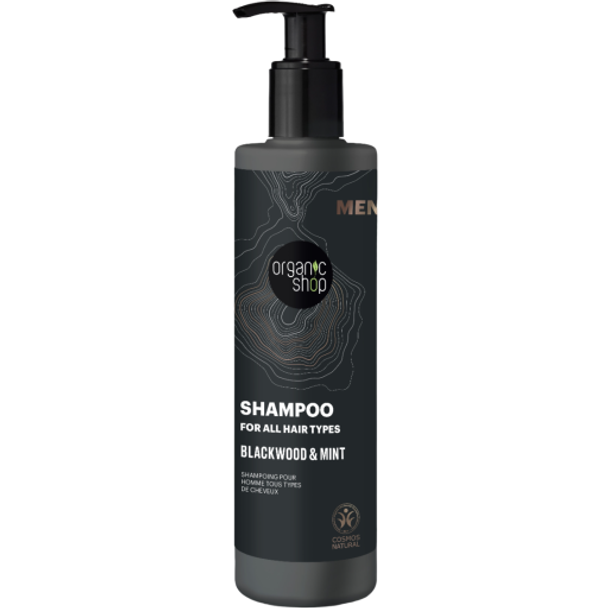 Organic Shop MEN Blackwood & Mint Shampoo Hair care enriched with unique, mild surfactants