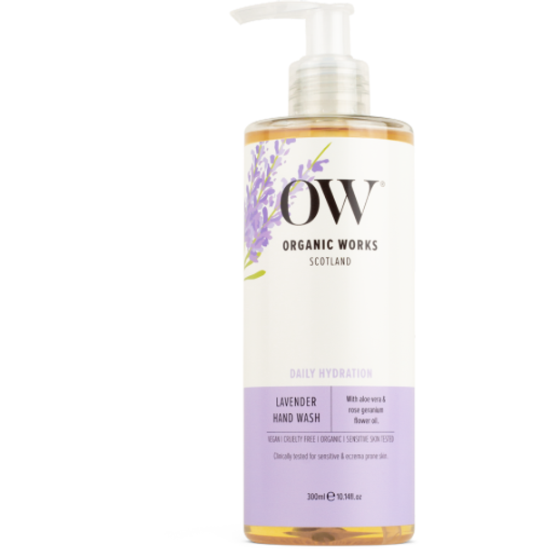 Organic Works Lavender Hand Wash Mild cleanser with a floral scent