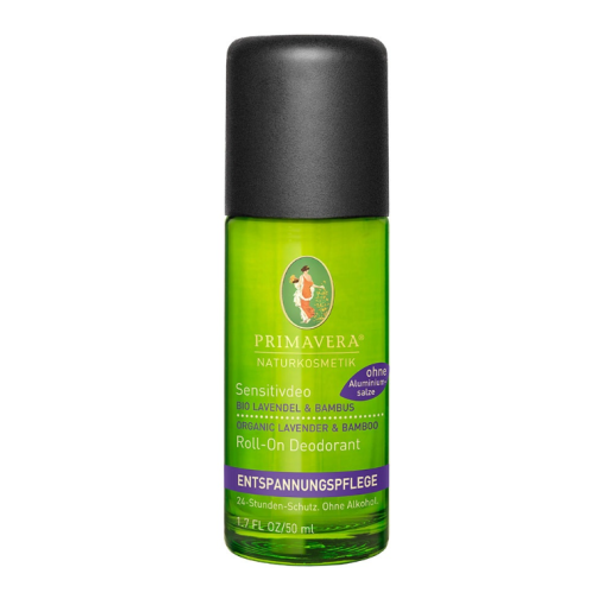 Primavera Lavender & Bamboo Roll-On Deodorant Lasting protection against unpleasant odours