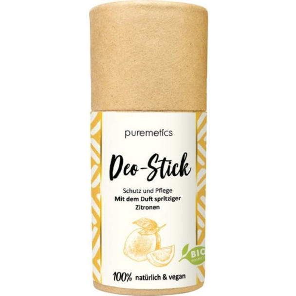 puremetics Lemon Deodorant Stick Natural protection & care