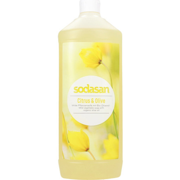 SODASAN Organic Liquid Soap Citrus-Olive Mild, gentle, natural care soap