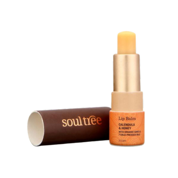 soultree Calendula & Honey Lip Balm Nourishing lip care with organic ghee & Ayurvedic extracts