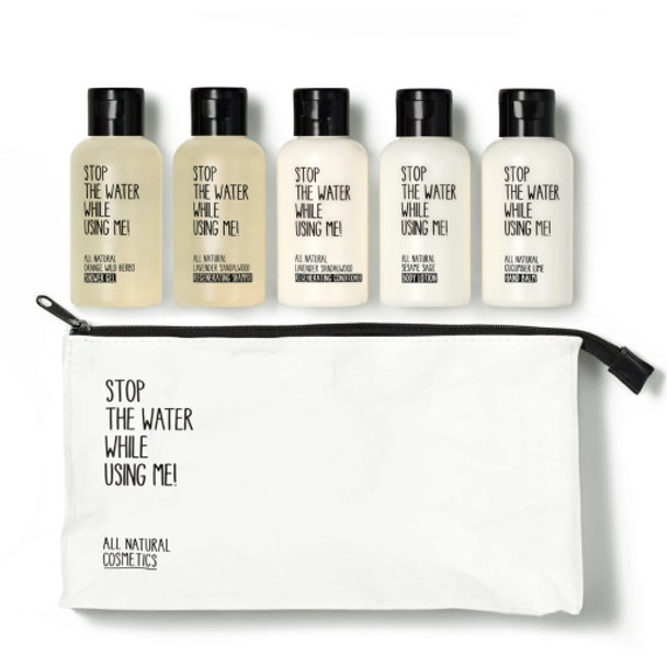 Stop The Water While Using Me! Travel Kit The travel set that leaves nothing to be desired!