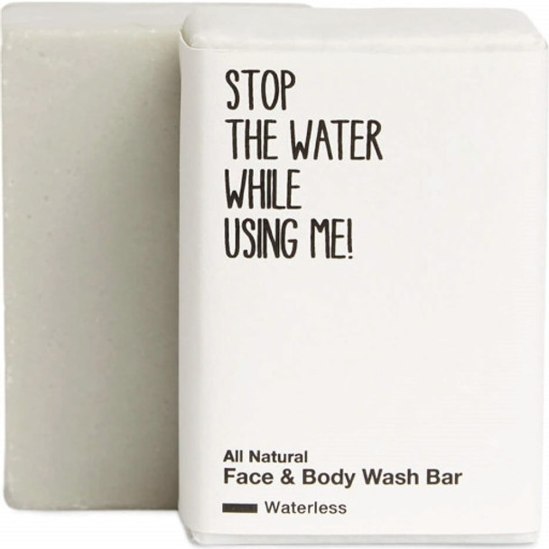 Stop The Water While Using Me! All Natural Face & Body Wash Bar Waterless Edition Gentle, moisturising cleanser