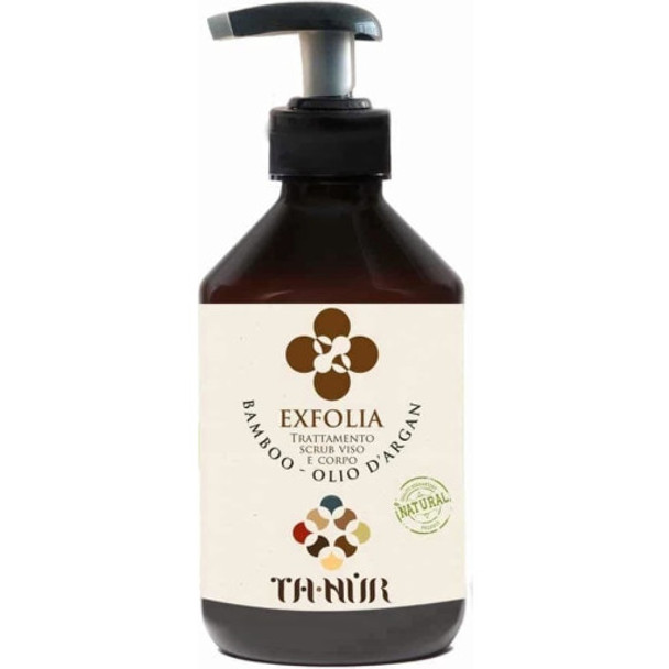 TA-NUR EXFOLIA Bamboo & Argan Oil Face & Body Scrub Gentle deep cleanser for top to toe