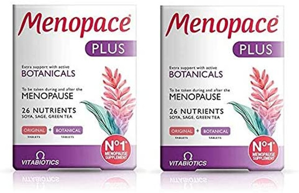 (2 PACK) - Menopace Vitabiotics Plus | 56 + 56 Tablets | 2 PACK - SUPER SAVER - SAVE MONEY