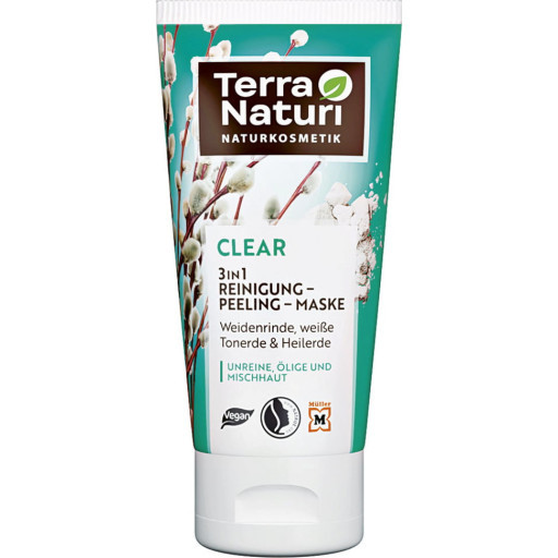 Terra Naturi CLEAR 3-in-1 Cleanser-Scrub-Mask 3-fold action against spots & impurities