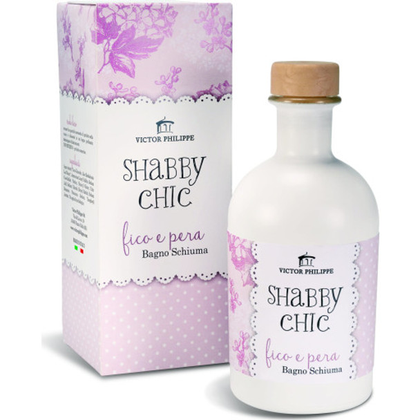 VICTOR PHILIPPE Shabby Chic Fig & Pear Bath Foam Natural bath additive in retro packaging