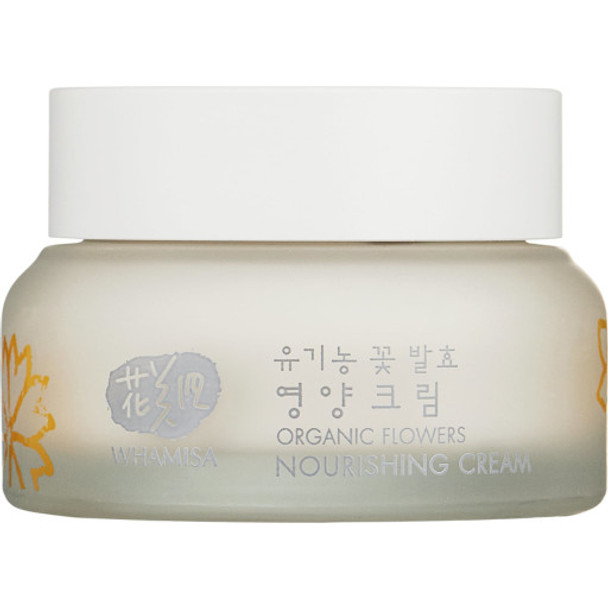 Whamisa Organic Flowers Nourishing Cream Nourishing face cream made with naturally fermented ingredients