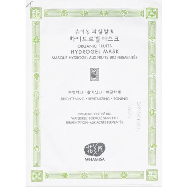 Whamisa Organic Fruits Hydrogel Mask Fermented hydrogel face mask