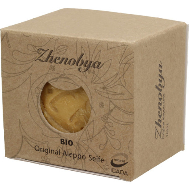 Zhenobya Organic Olive Oil Aleppo Soap Doubles as a shaving soap