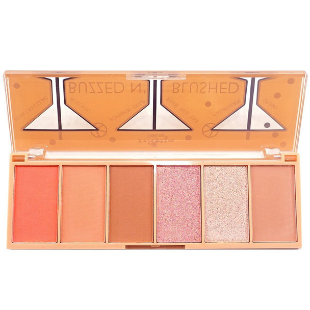 ITA-3006-1 : Buzzed N' Blushed-Blush & Highlighter Palette 1 DZ