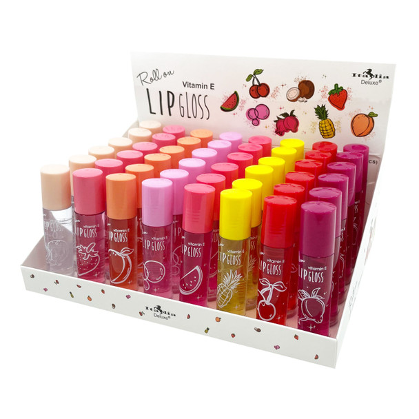 ITA-9404B : Roll On Fruity Lipgloss with Vitamin E 4 DZ