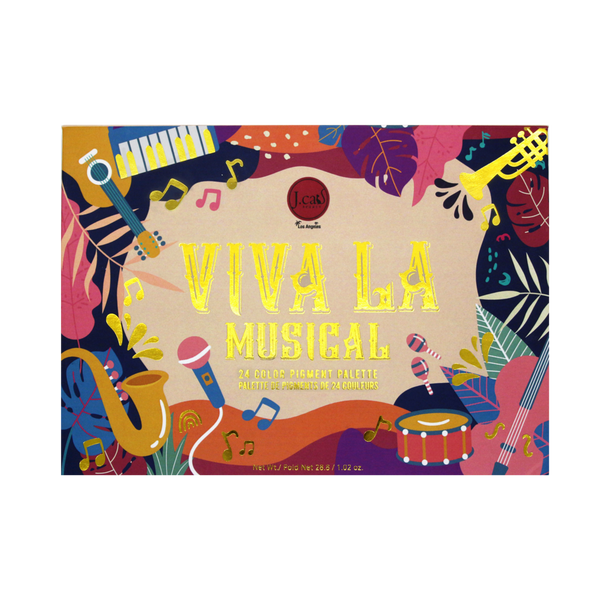 JC-VLP102 Viva La 'Musical' 24 Color Pigment Palette : 3 PC