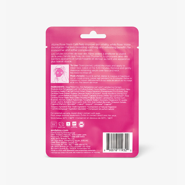 1000 Roses Instant Soothe & Smooth Sheet Mask
