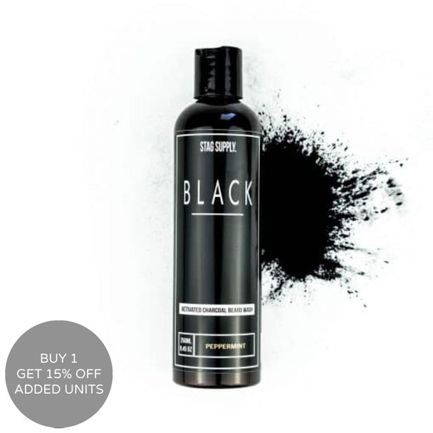 Stag Supply Beard Shampoo 250ml BLACK Activated Charcoal