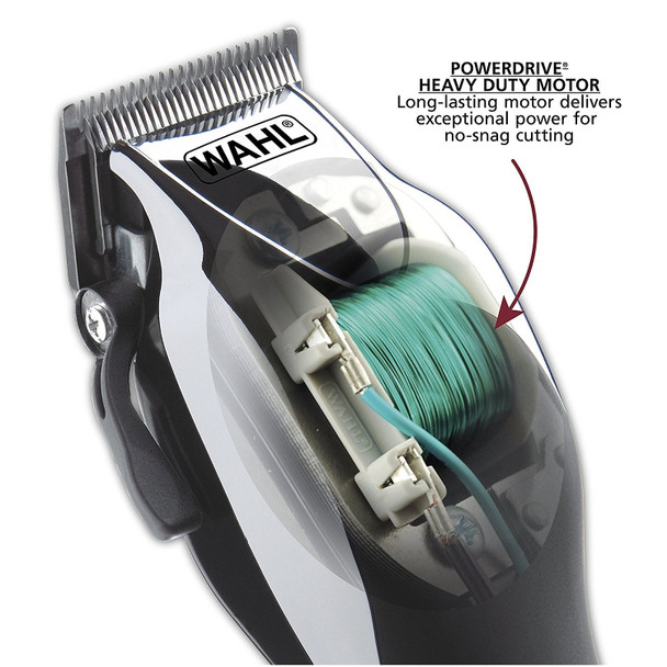 Wahl Chrome Pro Complete Haircutting Kit for Men €“ Powerful Total Body Clipping, Trimming, & Grooming - Model 79524-2501