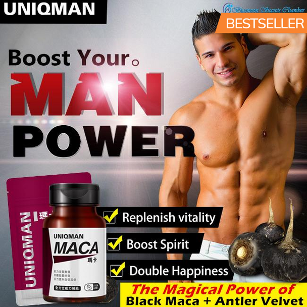 UNIQMAN Maca Capsules?Boost Masculinity?