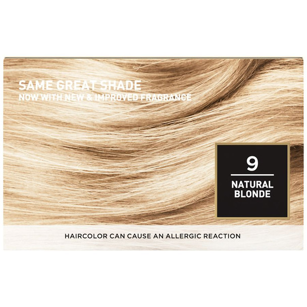 Fade-Defying Shine Permanent Hair Color, Rich Luminous Conditioning Colorant, 9 Natural Blonde