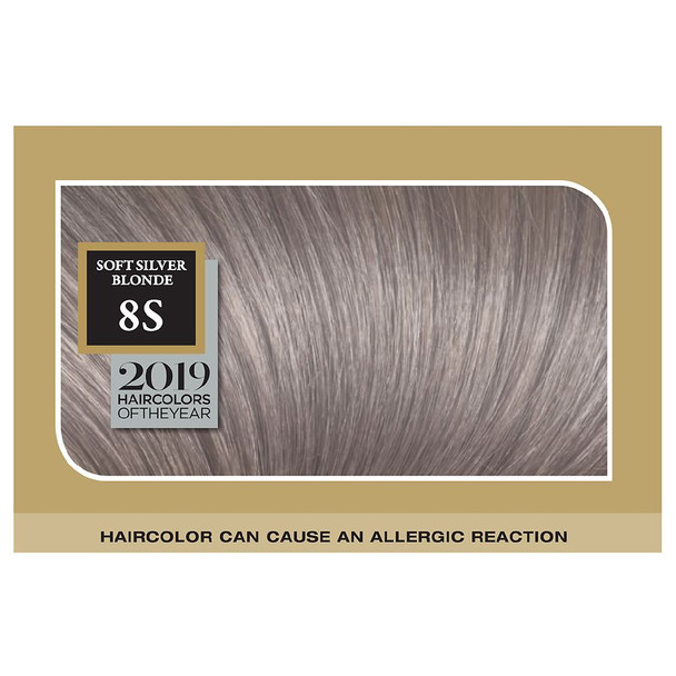 Fade-Defying + Shine Permanent Hair Color, 8S Soft Silver Blonde