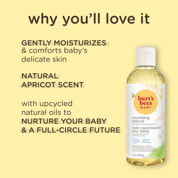 Burts Bees Baby Nourishing Baby Oil 5 Fz