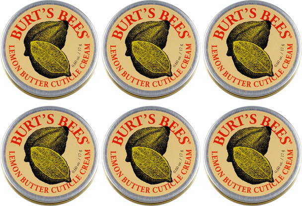 Burt's Bees 100% Natural Lemon Butter Cuticle Cream, 0.6 Ounce, Pack of 3