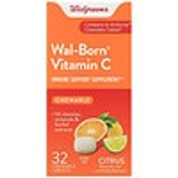 Vitamin C Immune Support Chewable Tablets, 1000 mg, Citrus