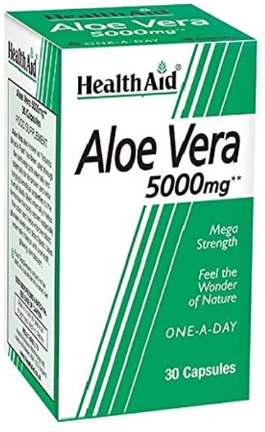 HealthAid Aloe Vera 5000mg - 30 Capsules